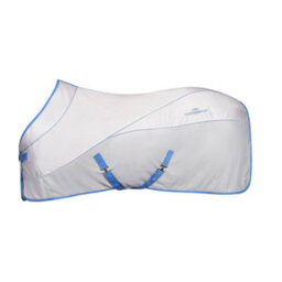"Weatherbeeta Air-Tec Standard-Neck Horse Cooler Rug White/blue (6 3"")" - thumbnail 1