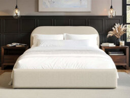 Flair Alba Ottoman Bed Cream Boucle Double - thumbnail 3