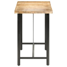 Berkfield Bar Table 150X70X107 Cm Rough Mango Wood - thumbnail 3