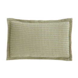 Pineapple Elephant Jaipur Chunky Waffle Cotton 30X50Cm Cushion Sage Green - thumbnail 4