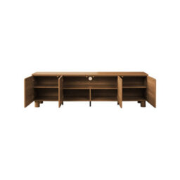 Sweeek - Wood Decor Tv Stand 4 Doors 180Cm Hazel Wood Effect - Ayana - thumbnail 4