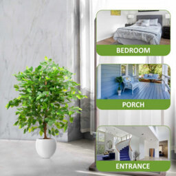 Crystals 90Cm Artificial Bushy Ficus Tree Realistic Indoor Faux Plant - thumbnail 6