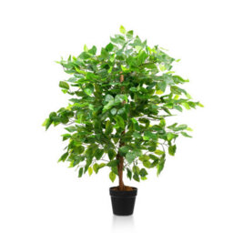 Crystals 90Cm Artificial Bushy Ficus Tree Realistic Indoor Faux Plant - thumbnail 1