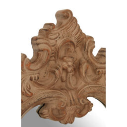 Orsina Antique Brown Rococo Design Wall Mirror - thumbnail 3