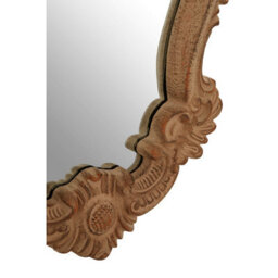 Orsina Antique Brown Rococo Design Wall Mirror - thumbnail 4