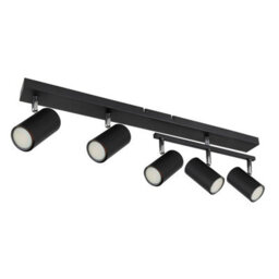 Luminosa Lighting Luminosa Robby Ceiling Spotlight Bar Matt Black 5X Gu10 - thumbnail 2
