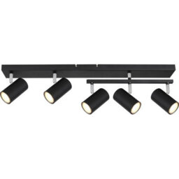 Luminosa Lighting Luminosa Robby Ceiling Spotlight Bar Matt Black 5X Gu10 - thumbnail 3