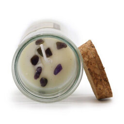 Success Spell Candle With Amethyst & Lavender - thumbnail 4