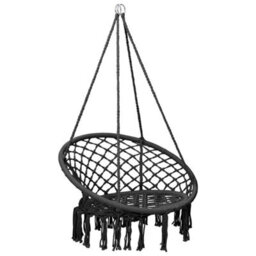 Walplus Hammock Swing Chair 80 Cm Anthracite - thumbnail 2