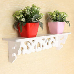 Living And Home Set Of 3 Wooden Wall Rack Floating Shelf Display Rack - thumbnail 2