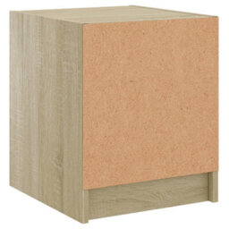 Berkfield Bedside Cabinets With Glass Doors 2 Pcs Sonoma Oak 35X37X42 Cm - thumbnail 9