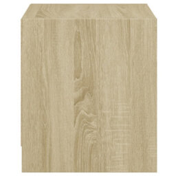 Berkfield Bedside Cabinets With Glass Doors 2 Pcs Sonoma Oak 35X37X42 Cm - thumbnail 8