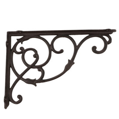 Dibor Giant Cast Iron Ornate Outdoor Garden Bird Feeder Hanging Wall Bracket - image 1