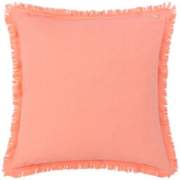 Furn. Gracie 100% Cotton Velvet Fringed Polyester Filled Cushion - thumbnail 2