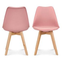 Bravich Rocco Tulip Dining Chair - Dusty Pink - Set Of 2