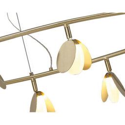 Luminosa Lighting Luminosa Shell 12 Light Pendant, Round, 50W Led, 3000K, 2650Lm, Gold, 3Yrs Warranty - thumbnail 6