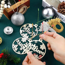Pack Of 200 Christmas Ball Hooks, Rope Hooks For Christmas Tree Decorations With Lock, Hanging Decorations, Gold - thumbnail 4