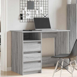 Berkfield Desk Grey Sonoma 102X50X75 Cm Engineered Wood - thumbnail 3