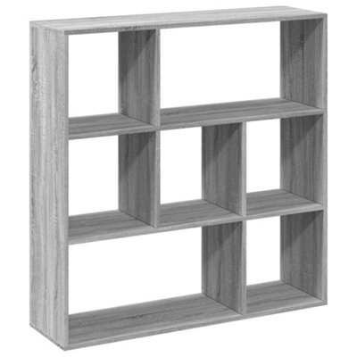 Berkfield Durable Room Divider Bookcase Grey Sonoma 102X29X103.5 Cm Engineered Wood