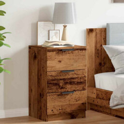 Berkfield Bedside Cabinet Old Wood 40X36X65 Cm Engineered Wood - thumbnail 4