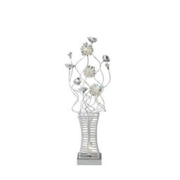 Luminosa Lighting Luminosa (Dh) Majella Table Lamp 4 Light G4 Polished Chrome/silver/crystal, Not Led/cfl Compatible