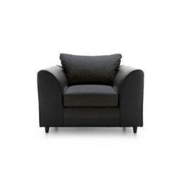 Abakus Direct Dylan Collection Armchair In Black - thumbnail 2
