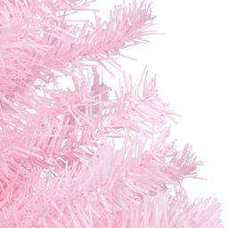 Berkfield Artificial Christmas Tree With Leds&ball Set Pink 120 Cm Pvc - thumbnail 5