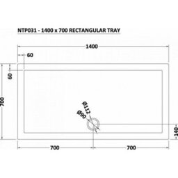 Royal Bathrooms Luxor 2 Sided Walk In Wet Room Fluted Shower Enclosure With 1400 X 700mm Stone Tray & Chrome Frame 8mm Easy Clean Glass - thumbnail 9