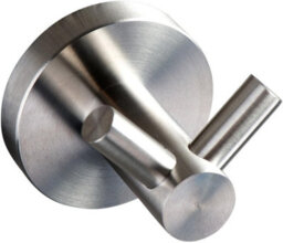 Exclusive Towel Rack With Two Stainless Steel Hooks, Bathroom Hook Towel Holder Coat Rack Hooks - thumbnail 1