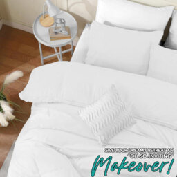 Bedlooms White Cotton Duvet Cover Set, Breathable & Anti-Allergic Bedding Pack, Super King 260X220Cm - thumbnail 5