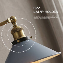 2 Pack Of Retro Wall Light Plug-In Wall Lamp Metal With Dimmer Switch - thumbnail 7