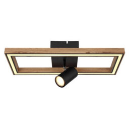 Luminosa Lighting Luminosa Mandera Integrated Led Semi Flush Ceiling Light Matt Black Led 3000K - thumbnail 3