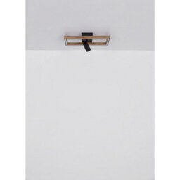 Luminosa Lighting Luminosa Mandera Integrated Led Semi Flush Ceiling Light Matt Black Led 3000K - thumbnail 7