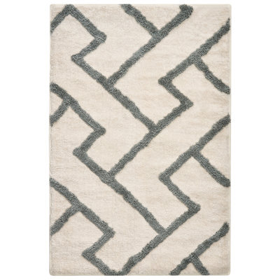 Beliani Bath Mat Garhi Beige 60 X 90 Cm Cotton - image 1