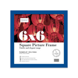 6X6 Blue Picture Frame (15.2 X 15.2Cm) Poster, Photo, Artwork, Gallery Wall Or Print - thumbnail 1
