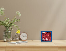 6X6 Blue Picture Frame (15.2 X 15.2Cm) Poster, Photo, Artwork, Gallery Wall Or Print - thumbnail 2