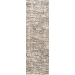 Nourison Sustainable Trends Sut06 Ivory Mocha Rug-66Cm X 229Cm - thumbnail 1