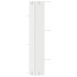 Berkfield Wall Corner Shelf White 36.5X36.5X140 Cm Engineered Wood - thumbnail 6