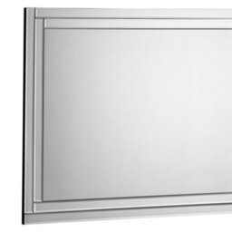 Julian Bowen Deco Glass Wall Mirror, Glass Frame, Rectangular, Wall Mounted, Horizontal Or Veritcal, 80 X 60 X 2Cm - thumbnail 3