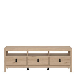 Wyld Haus Wildberry Jackson Hickory Oak Tv Unit With 3 Drawers - thumbnail 4