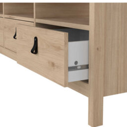 Wyld Haus Wildberry Jackson Hickory Oak Tv Unit With 3 Drawers - thumbnail 9