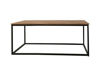 Buttercup Farm Industrial Coffee Table - Mango Wood/iron - L60 X W110 X H45 Cm - Pp Sawn Finish