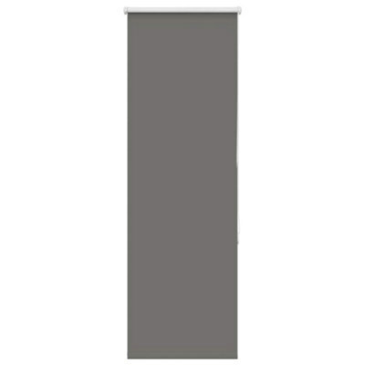 Berkfield Durable Roller Blind Blackout Grey 60X175 Cm Fabric Width 55.7 Cm Polyester
