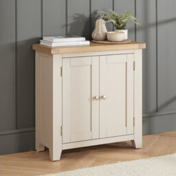 The Furniture Market Cheshire Dove Grey Small 2 Doors Cupboard - thumbnail 2