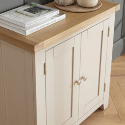 The Furniture Market Cheshire Dove Grey Small 2 Doors Cupboard - thumbnail 6