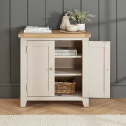 The Furniture Market Cheshire Dove Grey Small 2 Doors Cupboard - thumbnail 5