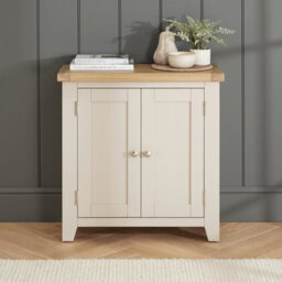 The Furniture Market Cheshire Dove Grey Small 2 Doors Cupboard - thumbnail 4