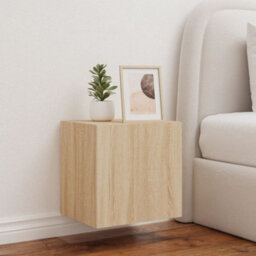 Walplus Tv Wall Cabinet With Led Lights Sonoma Oak 40.5X35X40 Cm - thumbnail 5