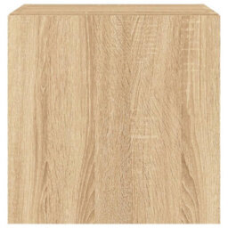 Walplus Tv Wall Cabinet With Led Lights Sonoma Oak 40.5X35X40 Cm - thumbnail 9