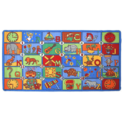 Bravich Alphabet Play Mat Nursery Play Room Non Slip Rug - 100X190Cm - image 1